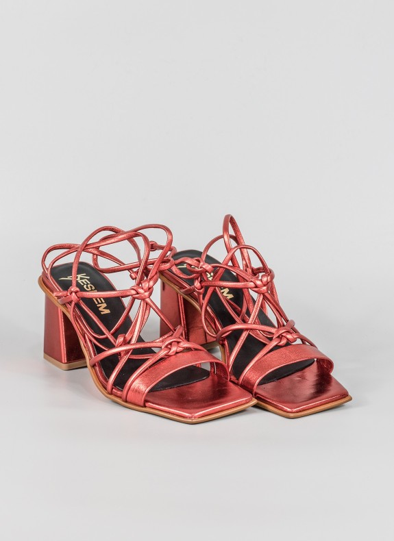 Sandalia Keslem 28103 vermelho