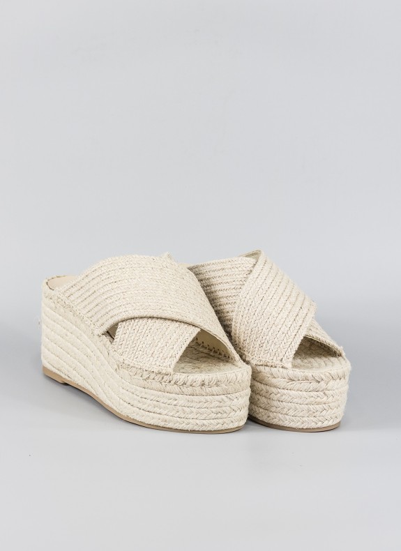 Coins de jute SENTIR STREET en couleur beige pour les femmes