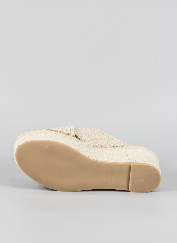 Coins de jute SENTIR STREET en couleur beige pour les femmes