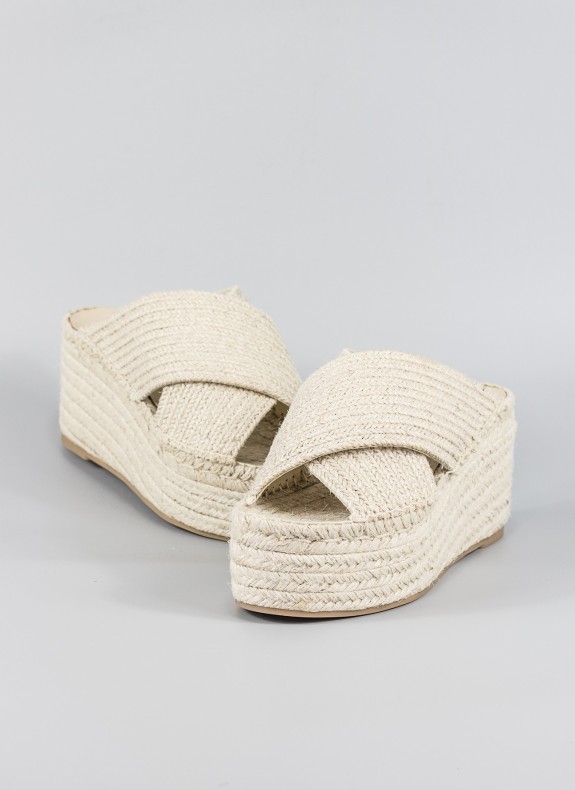 Coins de jute SENTIR STREET en couleur beige pour les femmes