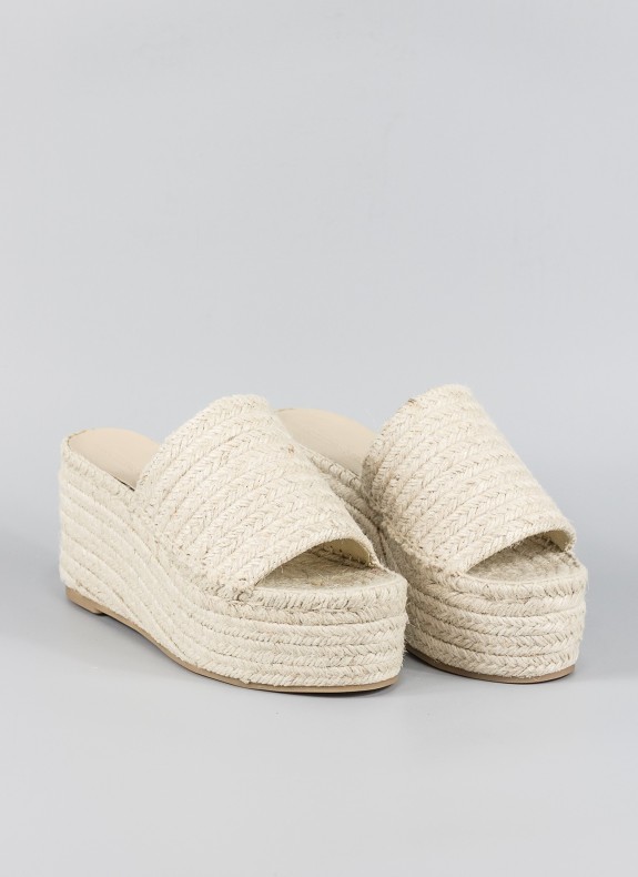 Zeppe di juta FEELING STREET in colore beige per le donne