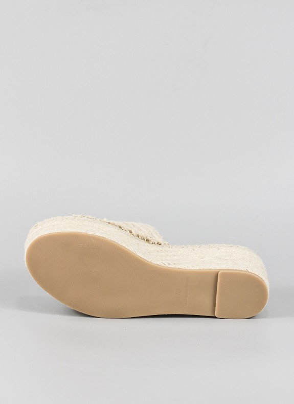 Zeppe di juta FEELING STREET in colore beige per le donne