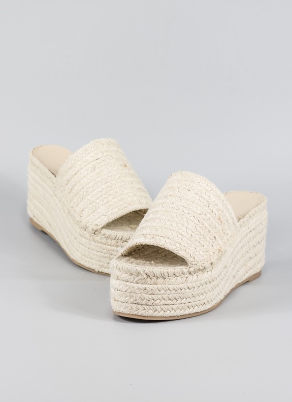 Zeppe di juta FEELING STREET in colore beige per le donne