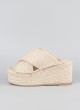 Coins de jute SENTIR STREET en couleur beige pour les femmes