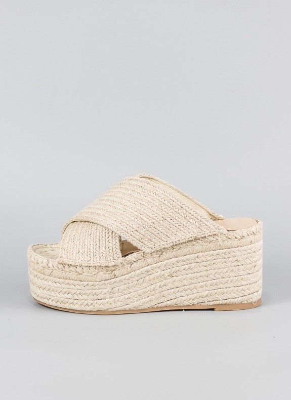 Coins de jute SENTIR STREET en couleur beige pour les femmes