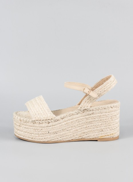 Alpargatas FEELING STREET en color beige para mujer