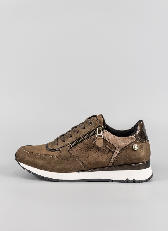 Zapatillas REFRESH em cor taupe para mulher