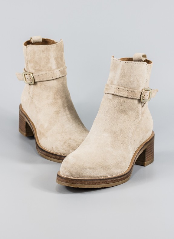 Bottines ALPE de couleur beige pour femme