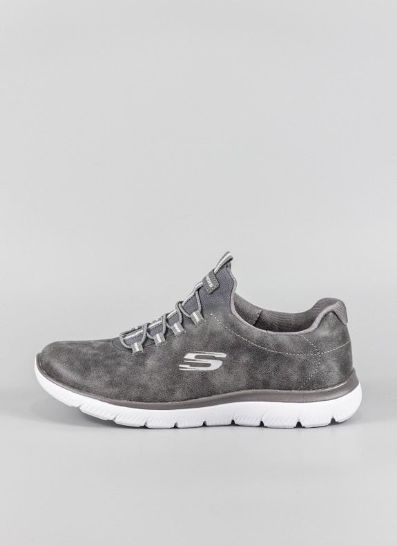 Baskets SKECHERS en gris pour femme