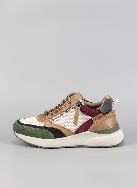 Baskets CARMELA couleur camel pour femme