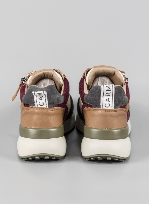 Baskets CARMELA couleur camel pour femme
