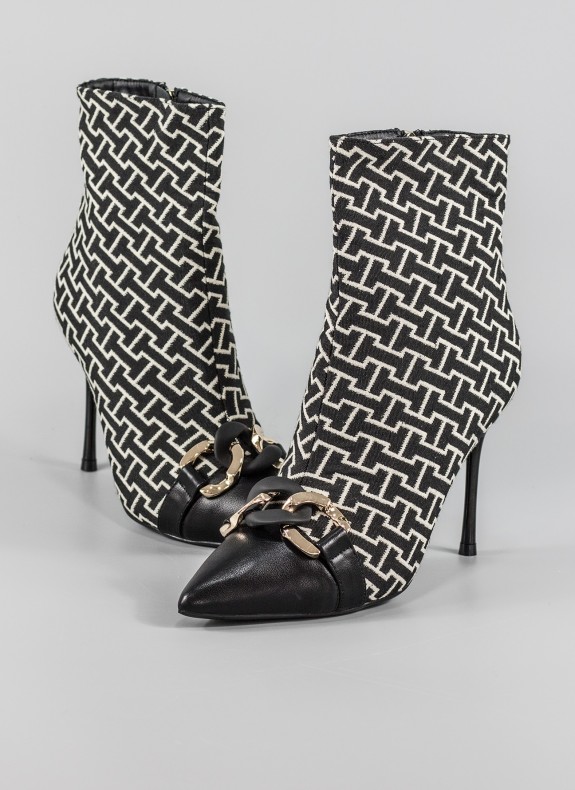 Botines KESLEM em cor preta para mulher