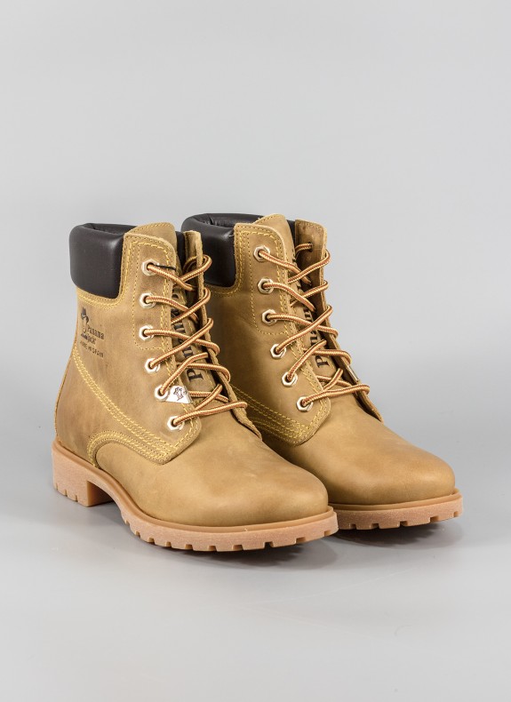 Botines PANAMA JACK em cor mostarda para mulher