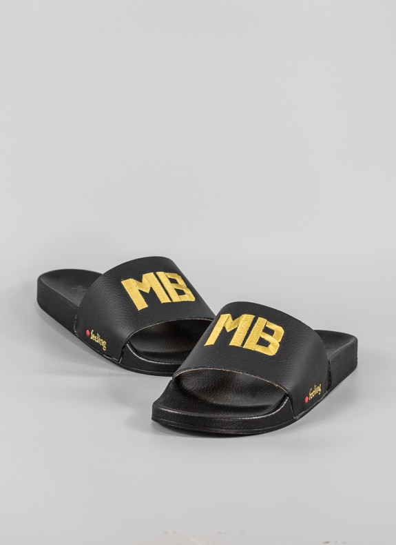 Tongs MB-FEELING CHAUSSURES en couleur noire pour homme