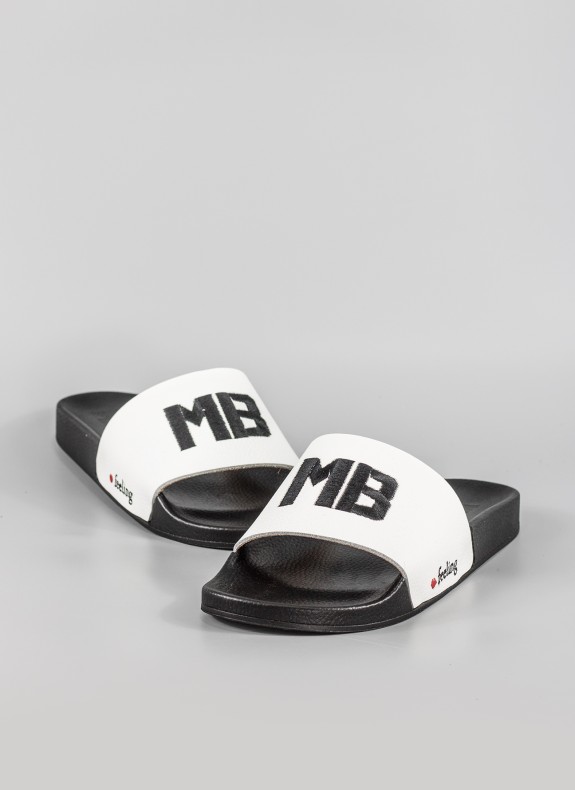 Tongs MB-FEELING CHAUSSURES en couleur blanche pour homme