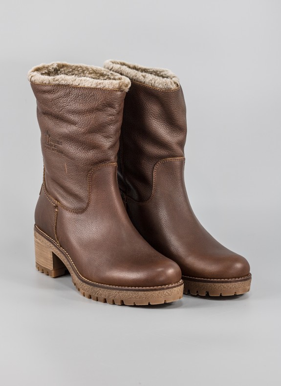 Botas PANAMA JACK em cor couro para mulher