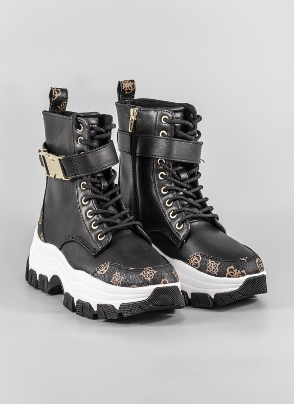 Botines GUESS em cor preta para mulher