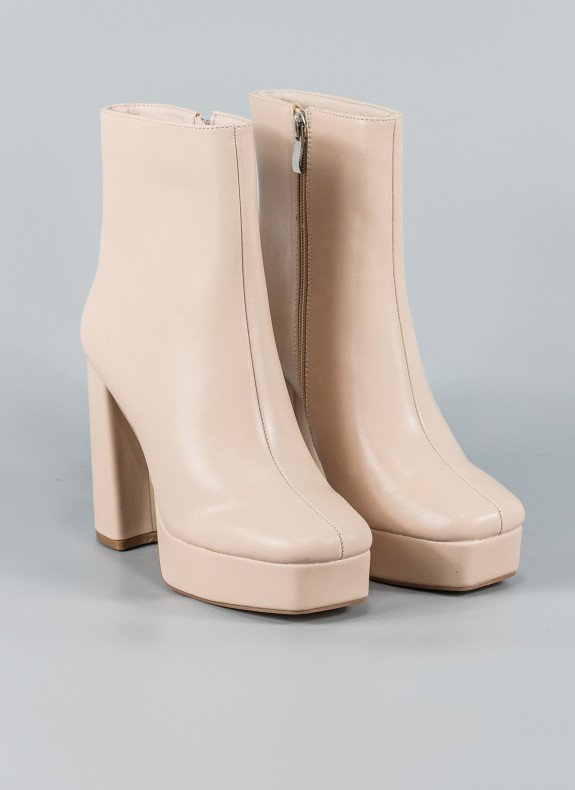 Bottines KESLEM couleur nude pour femme