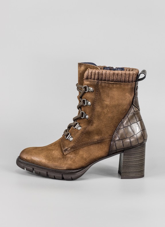 Botines FLUCHOS en color cuero para mujer