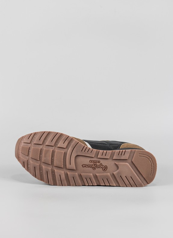 Zapatillas Pepe Jeans serraje en color negro para hombre