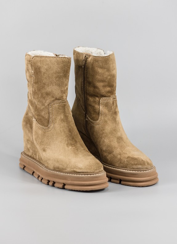 Botines ALPE cor couro para mulher