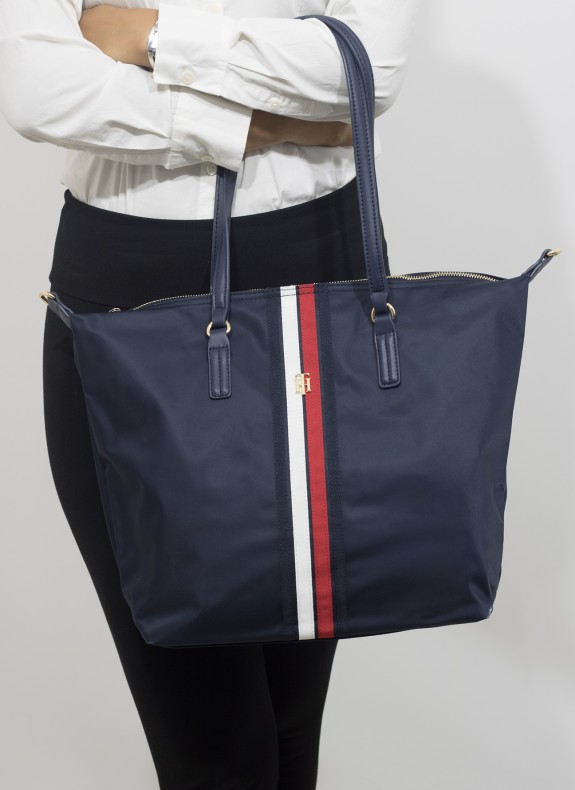 Bolso TOMMY HILFIGER en color marino para mujer