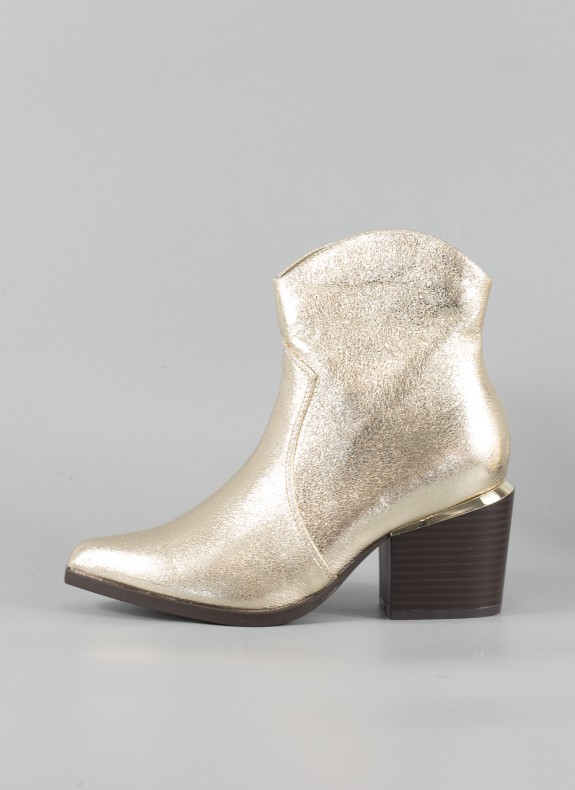 Botines KESLEM em cor ouro para mulher