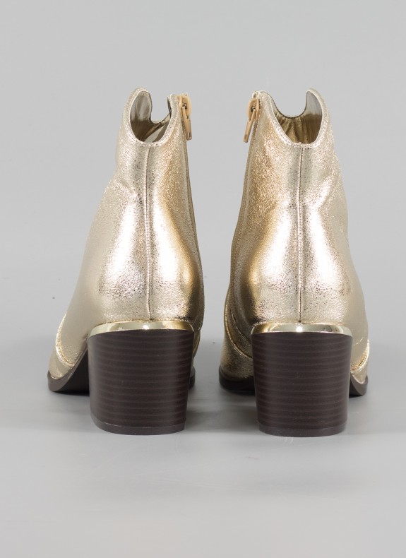 Botines KESLEM em cor ouro para mulher