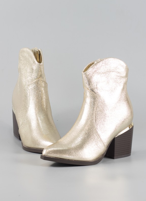 Botines KESLEM em cor ouro para mulher