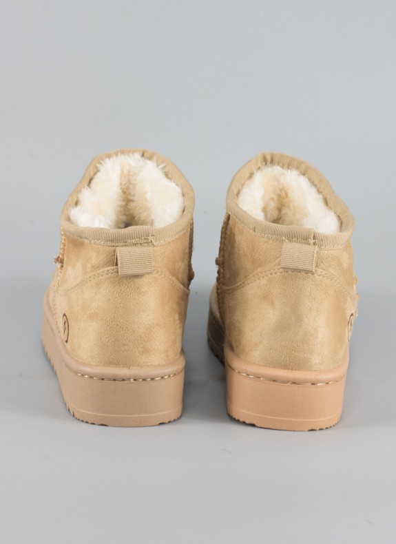 Bottines KESLEM de couleur beige pour femme