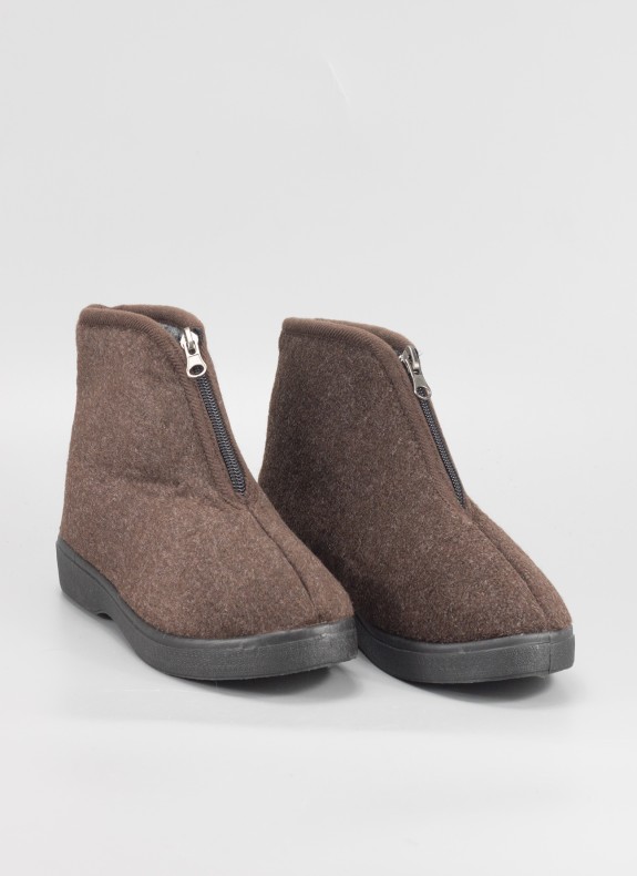 Chaussons KESLEM en couleur marron pour femme