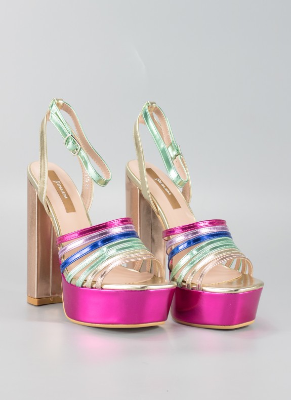 Zapatos KESLEM en color platino para mujer