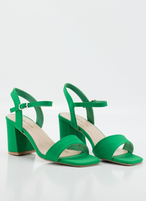 Sandalias KESLEM en color verde para mujer
