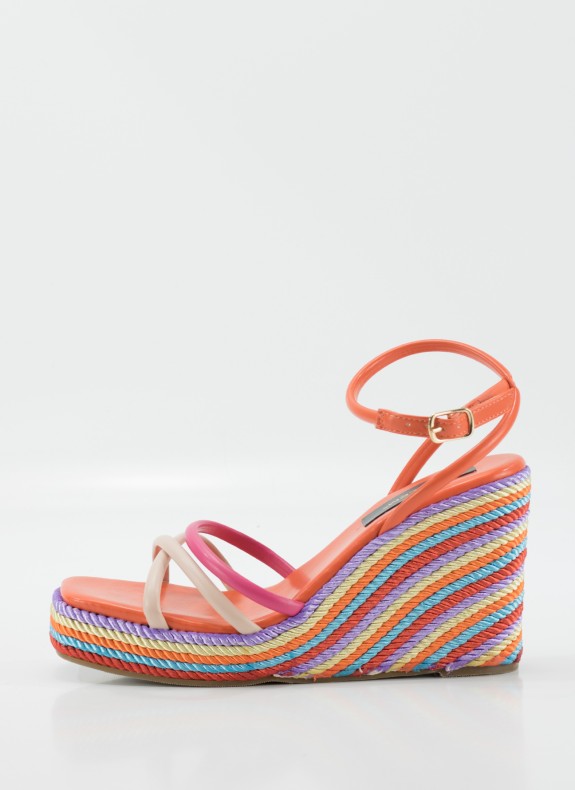 Sandale KESLEM en couleur orange pour femme
