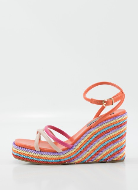 Sandale KESLEM en couleur orange pour femme