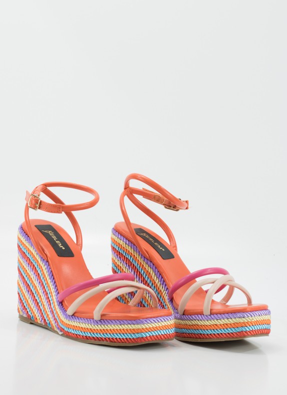 Sandalia KESLEM en color naranja para mujer