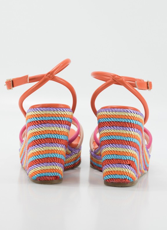 Sandale KESLEM en couleur orange pour femme