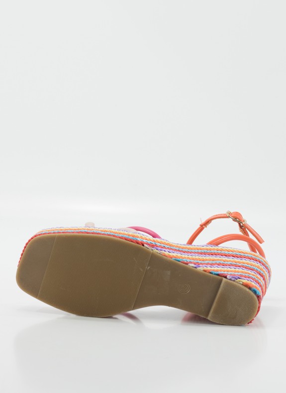 Sandale KESLEM en couleur orange pour femme