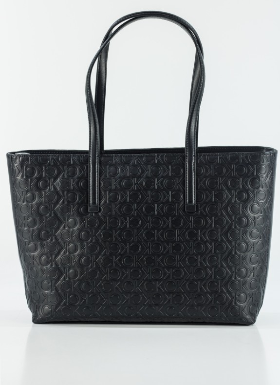 SAC CALVIN KLEIN CK MUST SHOPPER MD - EMB MONO NOIR