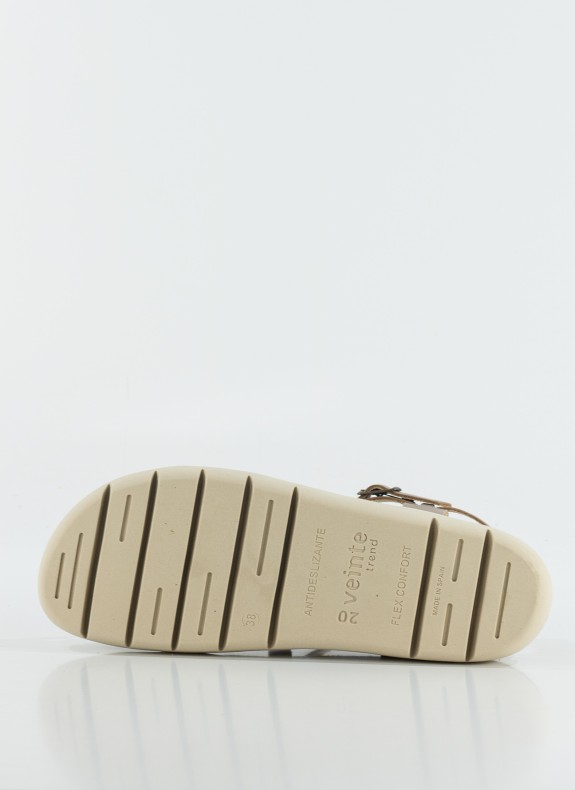 Sandale KESLEM en cuir couleur pour femme