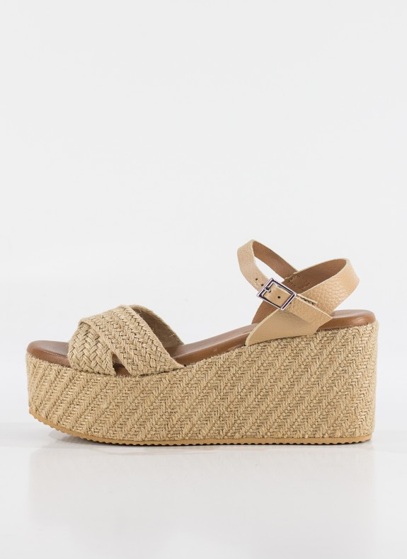 Sandalia KESLEM in beige Farbe für Frauen