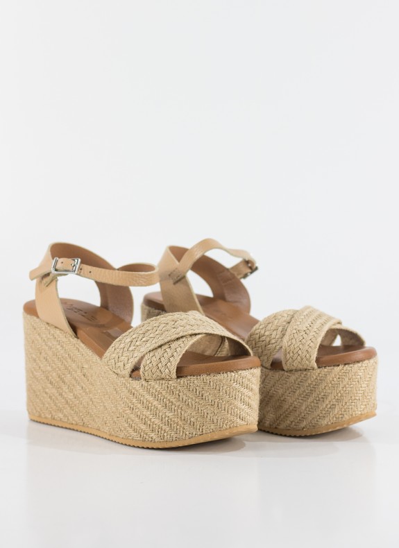 Sandalia KESLEM in beige Farbe für Frauen