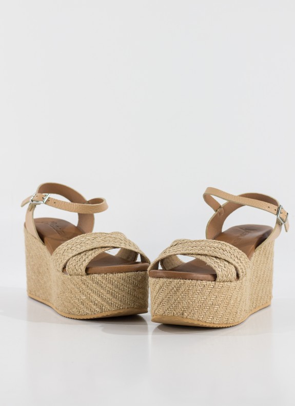 Sandalia KESLEM in beige Farbe für Frauen