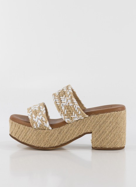 Sandale KESLEM en blanc pour femme