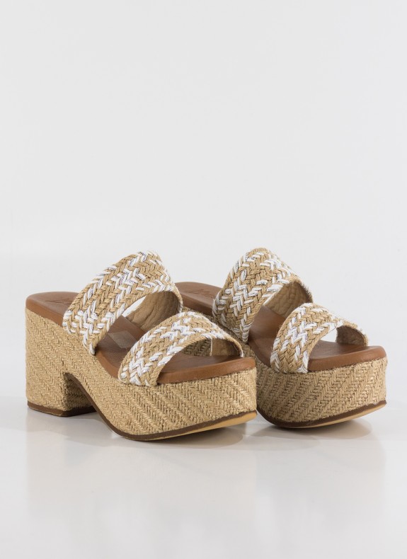 Sandale KESLEM en blanc pour femme