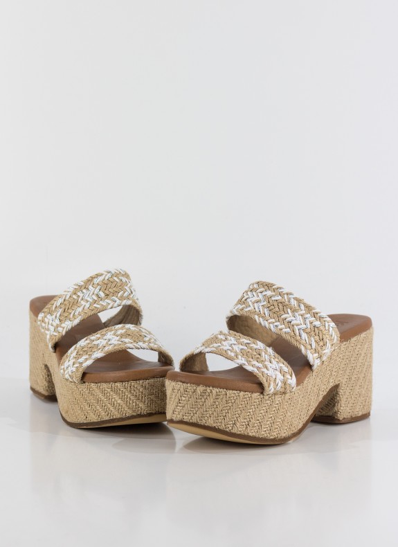 Sandale KESLEM en blanc pour femme