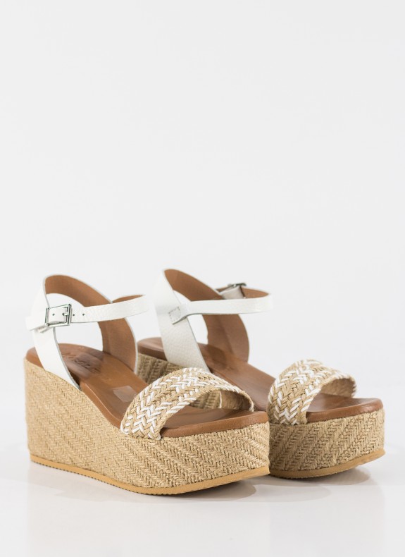 Sandale KESLEM en blanc pour femme