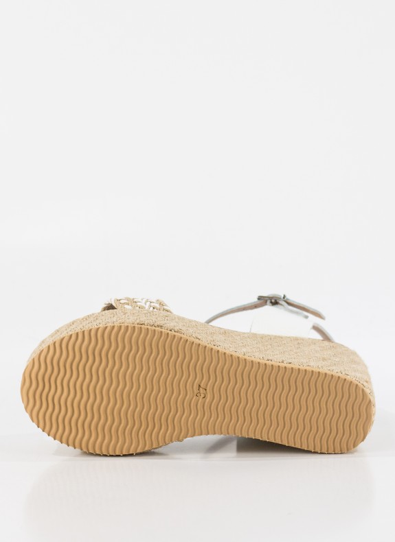 Sandale KESLEM en blanc pour femme