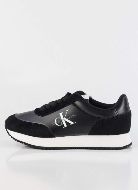 Zapatillas Calvin Klein Retro Runner Low Laceup NY Pearl preto