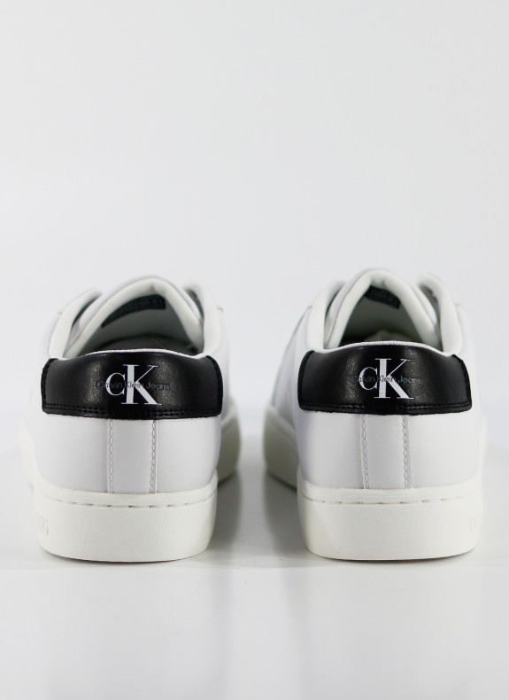 Zapatillas Calvin Klein Classic Cupsole Laceup Low LTH blanco